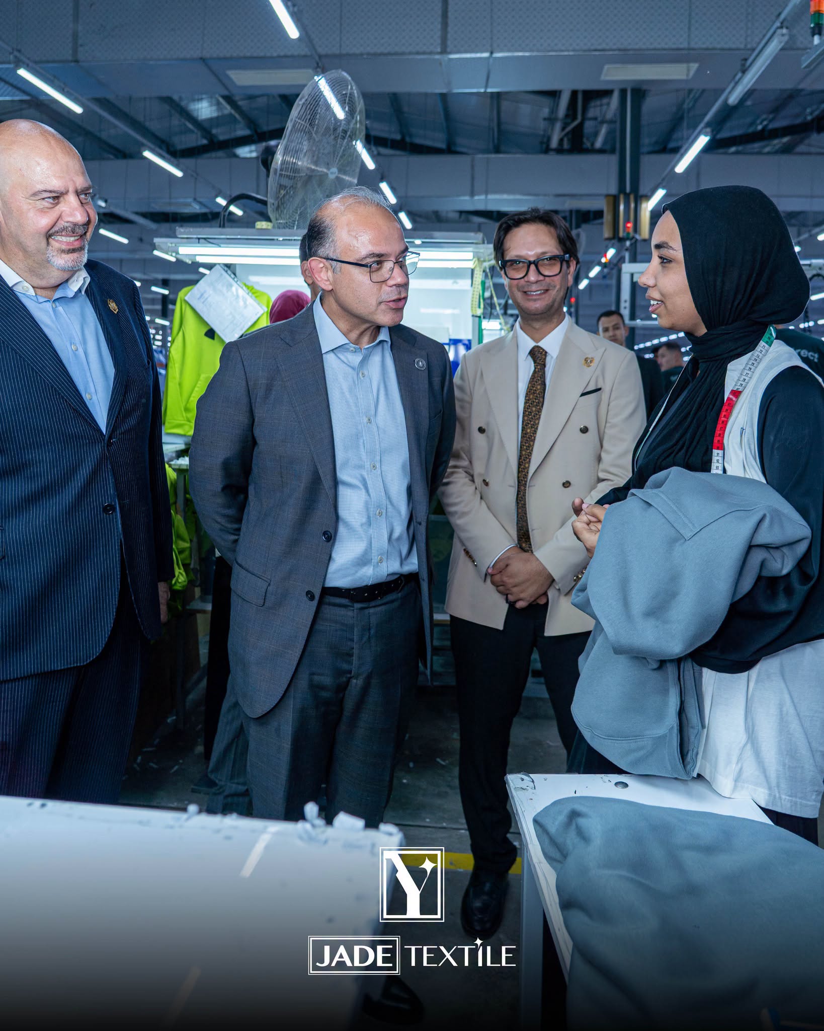 Ministry of Investment and Foreign Trade Visits Jade Textile Ismailia, Praises Sustainable Industrial Investment model